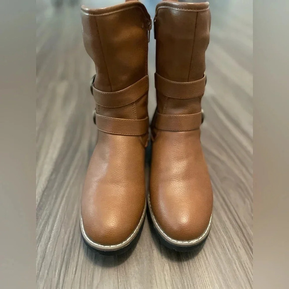 NAUTICA women’s calavar mid calf boots brown size 8.5 - Picture 3 of 7